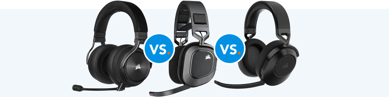 Corsair HS65 Wireless vs HS80 RGB Wireless vs Corsair RGB Virtuoso XT