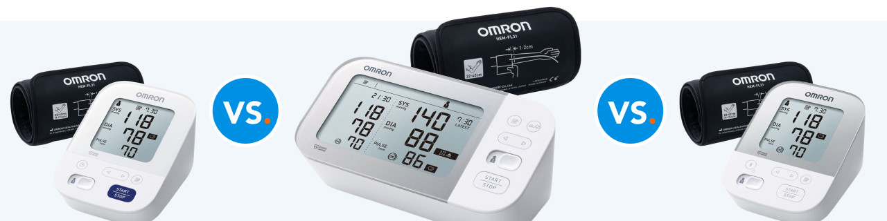 Comparez les Omron X7, X4 et X3