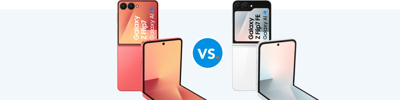 Comparez le Samsung Galaxy Z Flip 7 avec le Z Flip 7 FE