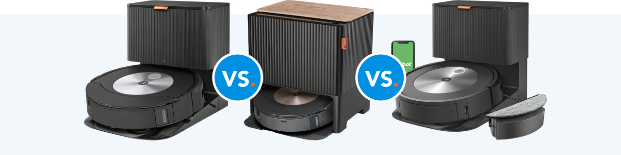 Vergelijk de iRobot Roomba Combo j9+, j7+ en j5+ robotstofzuigers