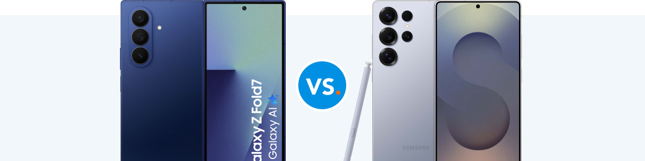Vergelijk de Samsung Galaxy Z Fold 7 met de S25 Ultra