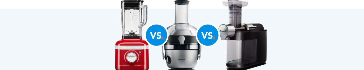 A blender, juicer or slowjuicer: which one do you choose?