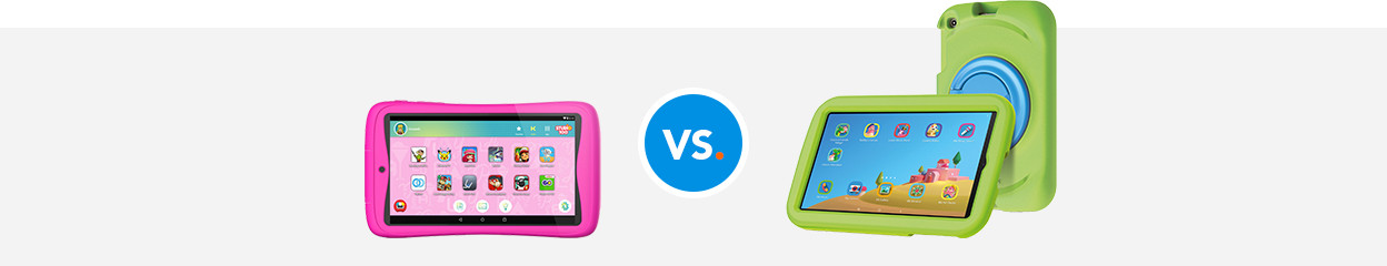 Comparison between a Kurio tablet and a tablet with children's mode