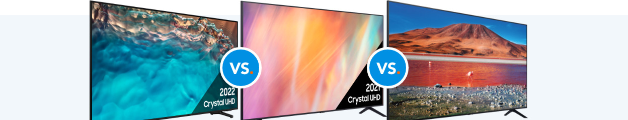 Samsung Crystal UHD BU8000 vs AU7100 vs TU7020