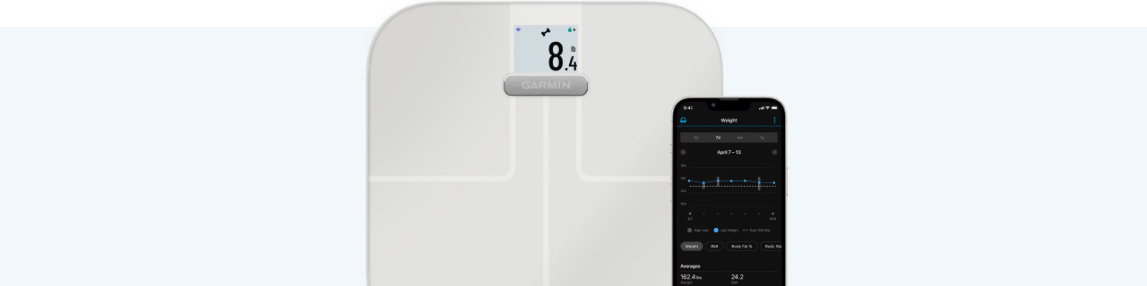 How do you connect the Garmin Index smart scale with the Garmin Connect app?