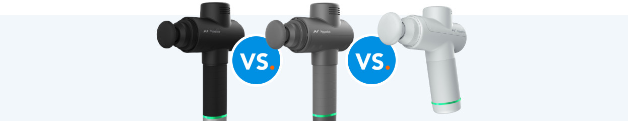 Compare the Hyperice Hypervolt 2 Pro, 2, and Go 2