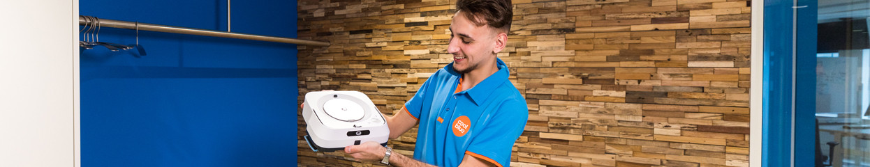 Wat is een dweilrobot en hoe gaat deze te werk?