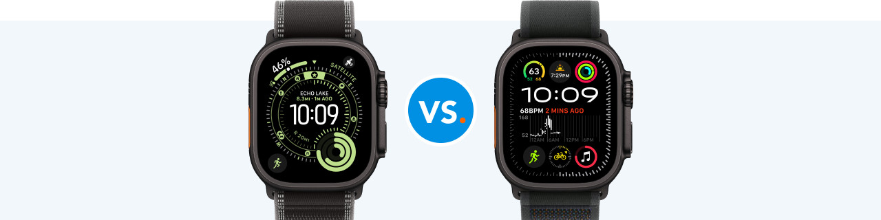 Vergelijk Apple Watch Ultra 3 met Apple Watch Ultra 2