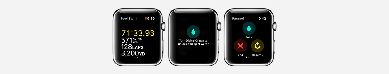 How do you use the Apple Watch in the water?