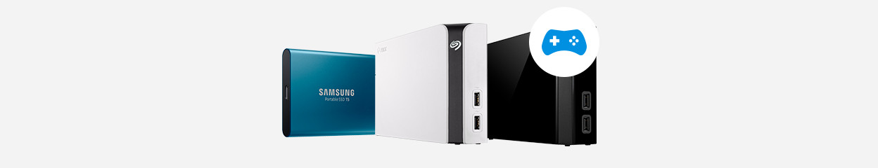 How do you choose external storage to store games?