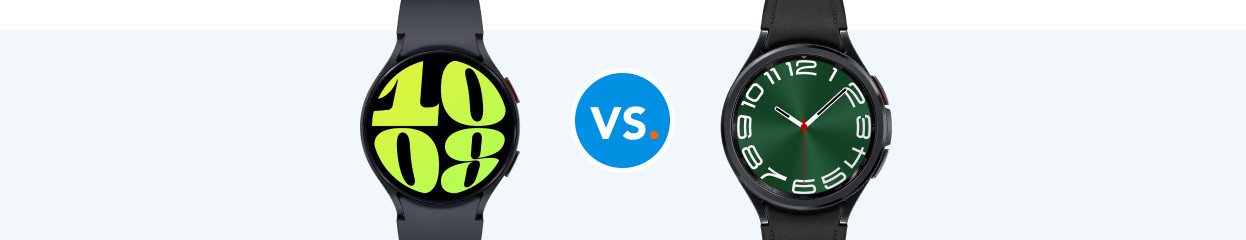 Comparez les Samsung Galaxy Watch 6 et Watch 6 Classic