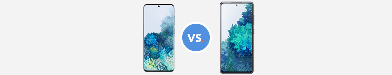 Vergelijk de Samsung Galaxy S20 met de S20 FE