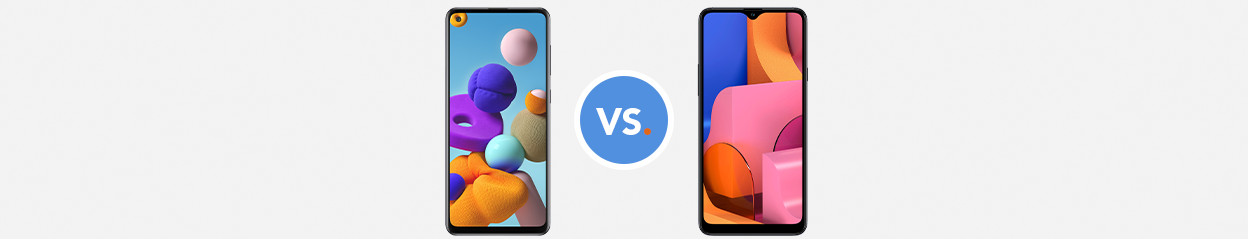 Comparez le Samsung Galaxy A21 avec l'A20