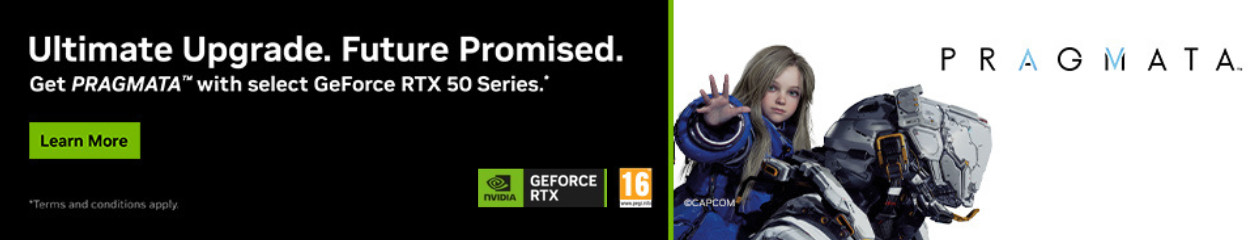 Krijg PRAGMATA cadeau bij een NVIDIA GeForce RTX 5000 series videokaart