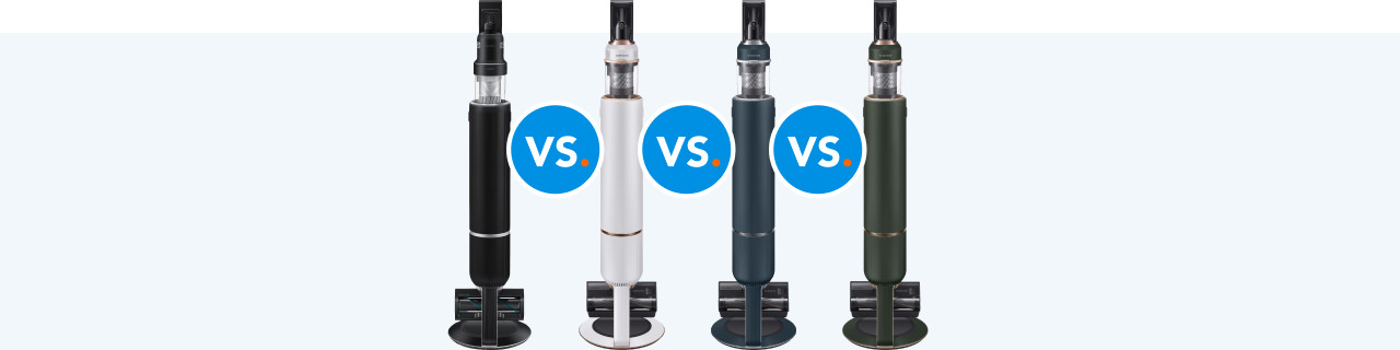 Vergelijk de Samsung Bespoke Jet steelstofzuigers