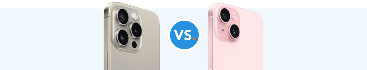 What's the difference between the iPhone 15 (Plus) and iPhone 15 Pro (Max)?