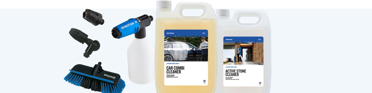 Which accessories do you need for your Nilfisk high-pressure cleaner?