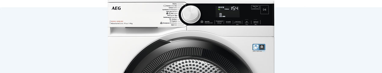 What's AEG AbsoluteCare Plus technology in dryers?