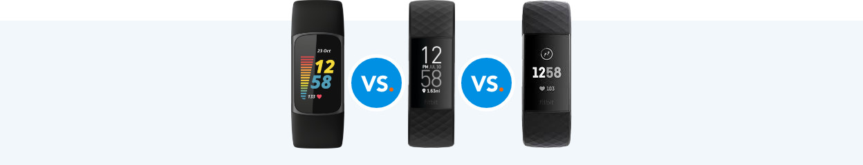 Vergelijk de Fitbit Charge 5, Charge 4 en Charge 3