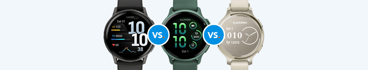 Vergelijk de Garmin Venu, Garmin Vivoactive en Garmin Lily