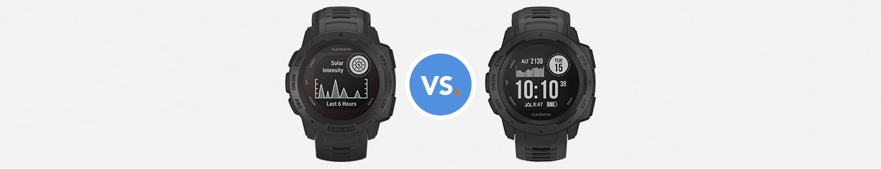 Comparez la Garmin Instinct Solar avec la Garmin Instinct