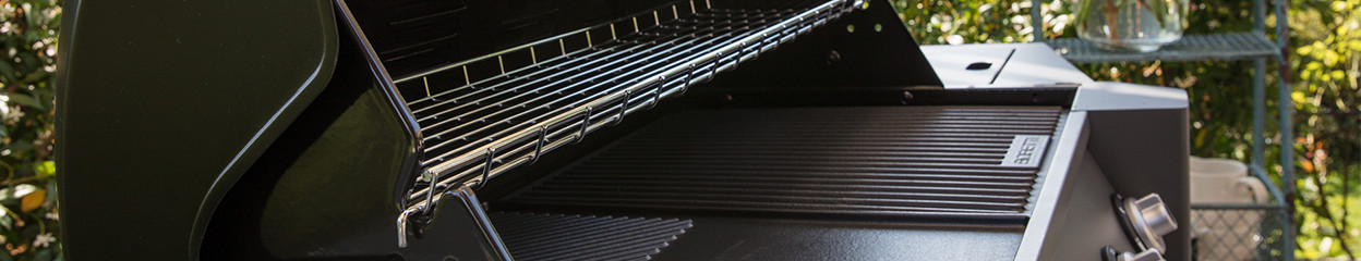 How do you clean the gas barbecue burners?