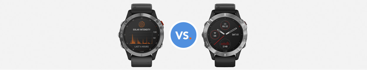 Compare Garmin Fenix 6 Solar to Garmin Fenix 6