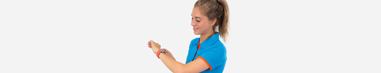 How do you set up the Apple Watch for left-handed use?