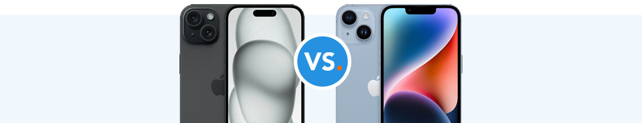 What's the difference between the Apple iPhone 15 (Plus) and Apple iPhone 14 (Plus)?