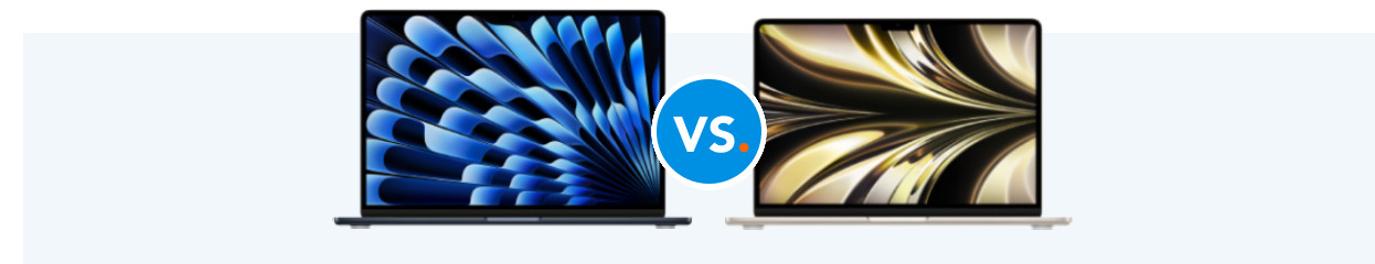 Comparez le MacBook Air 15'' (2023) avec le MacBook Air 13'' (2022)
