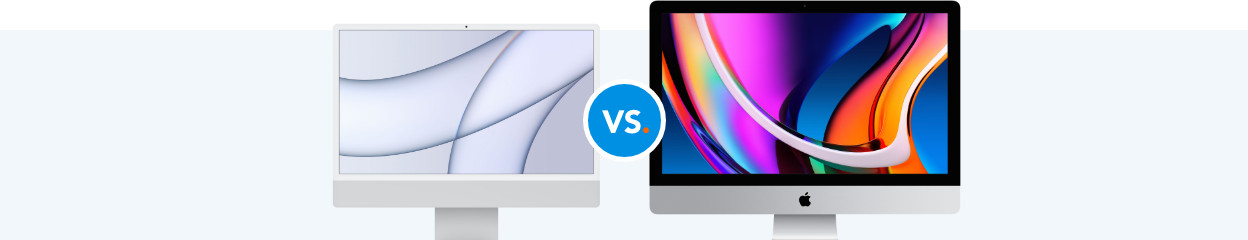 Compare the Apple iMac 24 inches and Apple iMac 27 inches