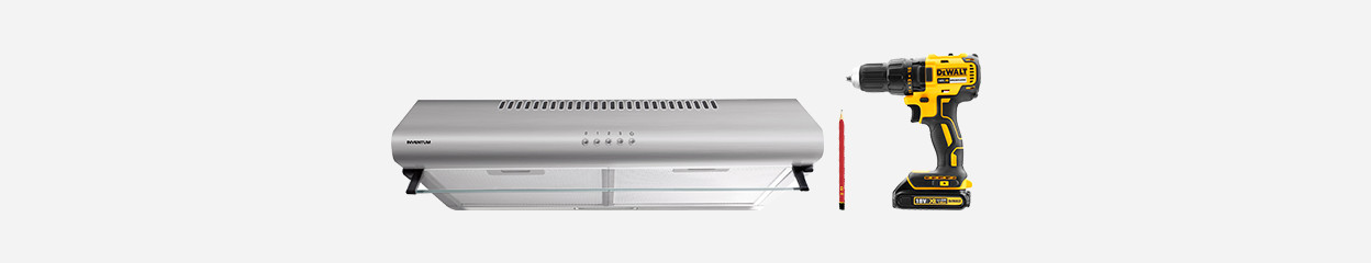 How do I mount my under-cabinet range hood?