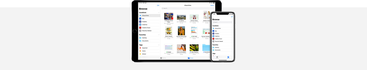 How do you use the Files app on iPad or iPhone?