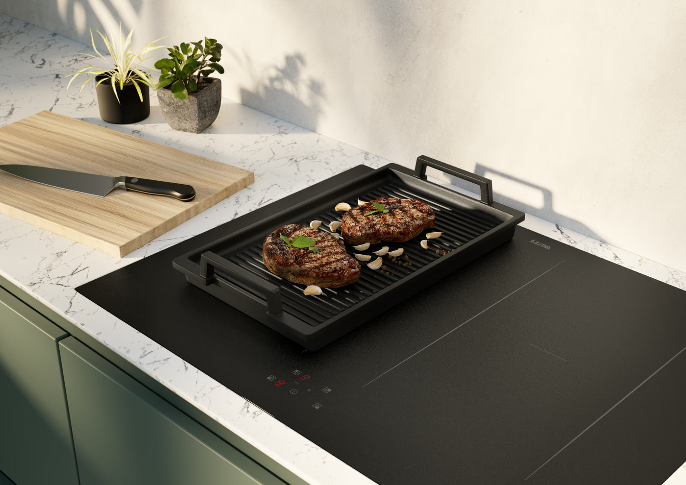 Plaque de cuisson à induction ETNA avec finition mate