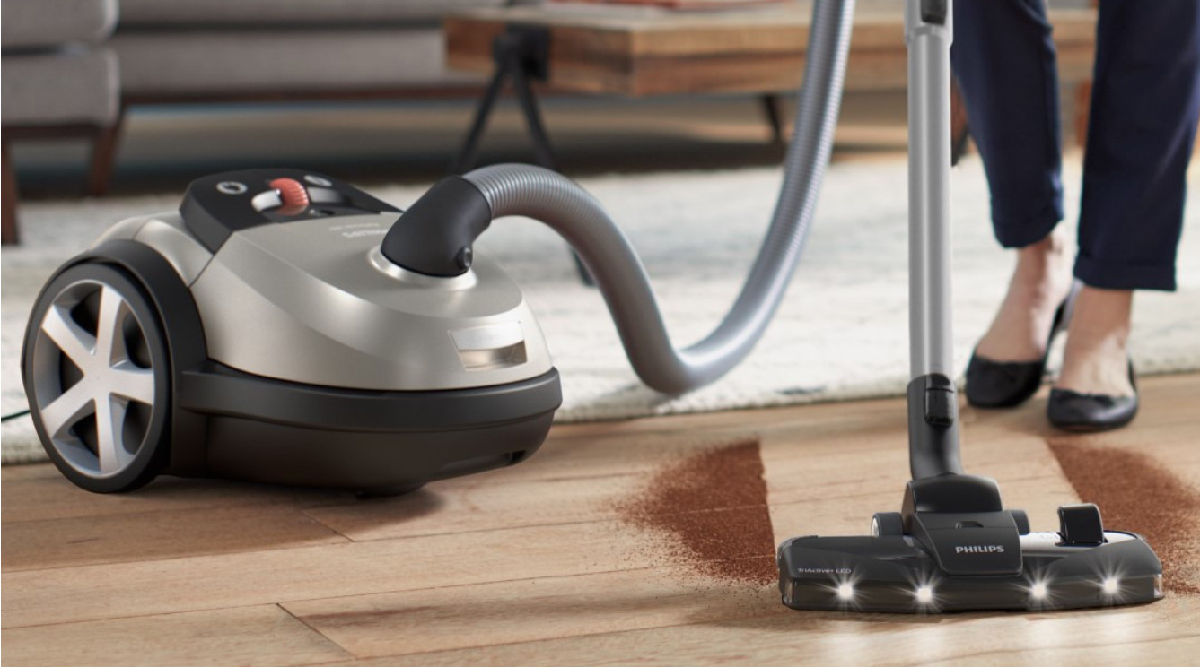 Vacuum thoroughly with the turbo brush and LED light