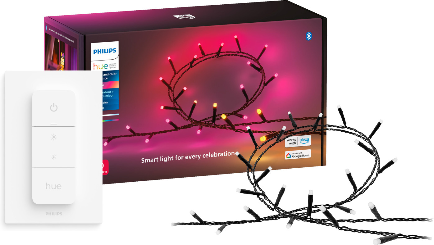 Philips Hue Festavia Lichtsnoer - 20 meter - 250 LEDs + Philips Hue Dimmer