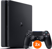 Sony PlayStation 4 Slim 500GB + 2 DualShock Controllers
