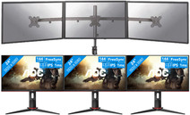 AOC 24G2U: Triple monitor setup