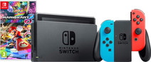 Nintendo Switch (2019 Upgrade) Red/Blue Mario Kart Bundle