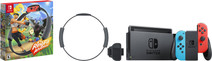 Nintendo Switch (2019 upgrade) rood/blauw + Nintendo Ring Fit