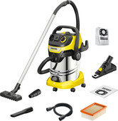 Kärcher WD 6 P S V-30/6/22/T *EU III incl. Drill Dust Collector + Vacuum Cleaner Bags (4x) 