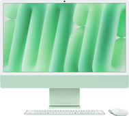 Apple iMac 24 Pouces M4 (CPU 10 Cœurs/GPU 10 Cœurs) 16 Go/512 Go Vert AZERTY PC de bureau avec SSD