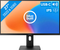 BlueBuilt 27 Pouces Full HD Écran PC avec USB-C Écran PC pour MacBook avec connexion USB-C