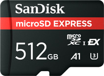 SanDisk MicroSD Express Card 512GB 650MB/s Sandisk geheugenkaart