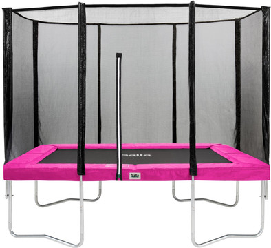 Le produit Salta Rectangulaire avec Filet de sécurité 213 x 305 cm Rose ne sera plus jamais disponible