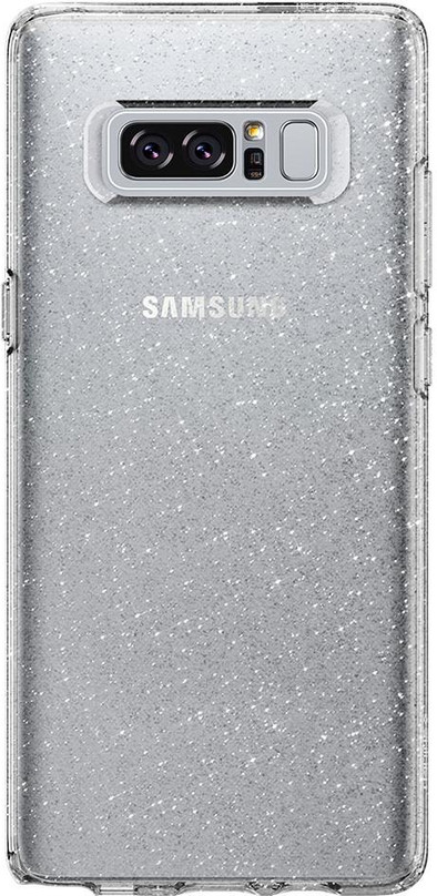Spigen Liquid Crystal Glitter Samsung Galaxy Note 8 Back Cover Transparant is nooit meer leverbaar
