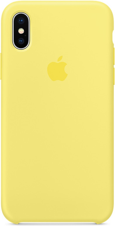 Apple iPhone X Silicone Back Cover Citroengeel is nooit meer leverbaar