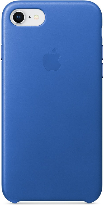 Apple iPhone 7/8 Leather Back Cover Electric Blue is nooit meer leverbaar