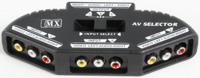 Compact 3-way Audio/Video Selector is nooit meer leverbaar