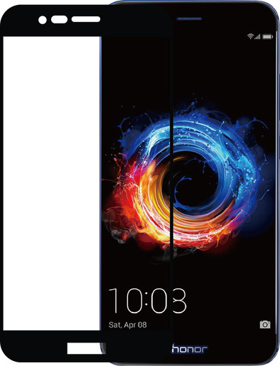 Azuri Honor 8 Pro Screenprotector Gehard Glas Zwart is nooit meer leverbaar